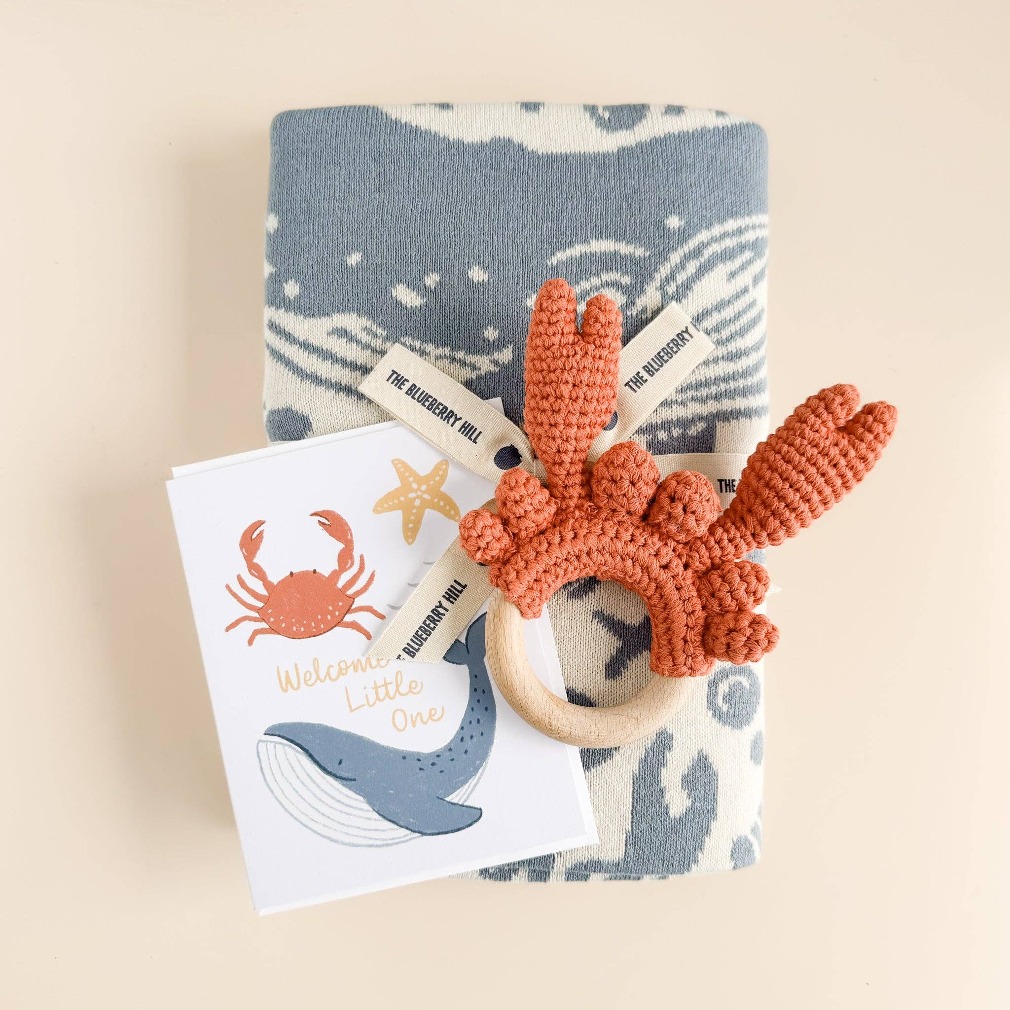 Greeting Card Welcome Little One Nautical