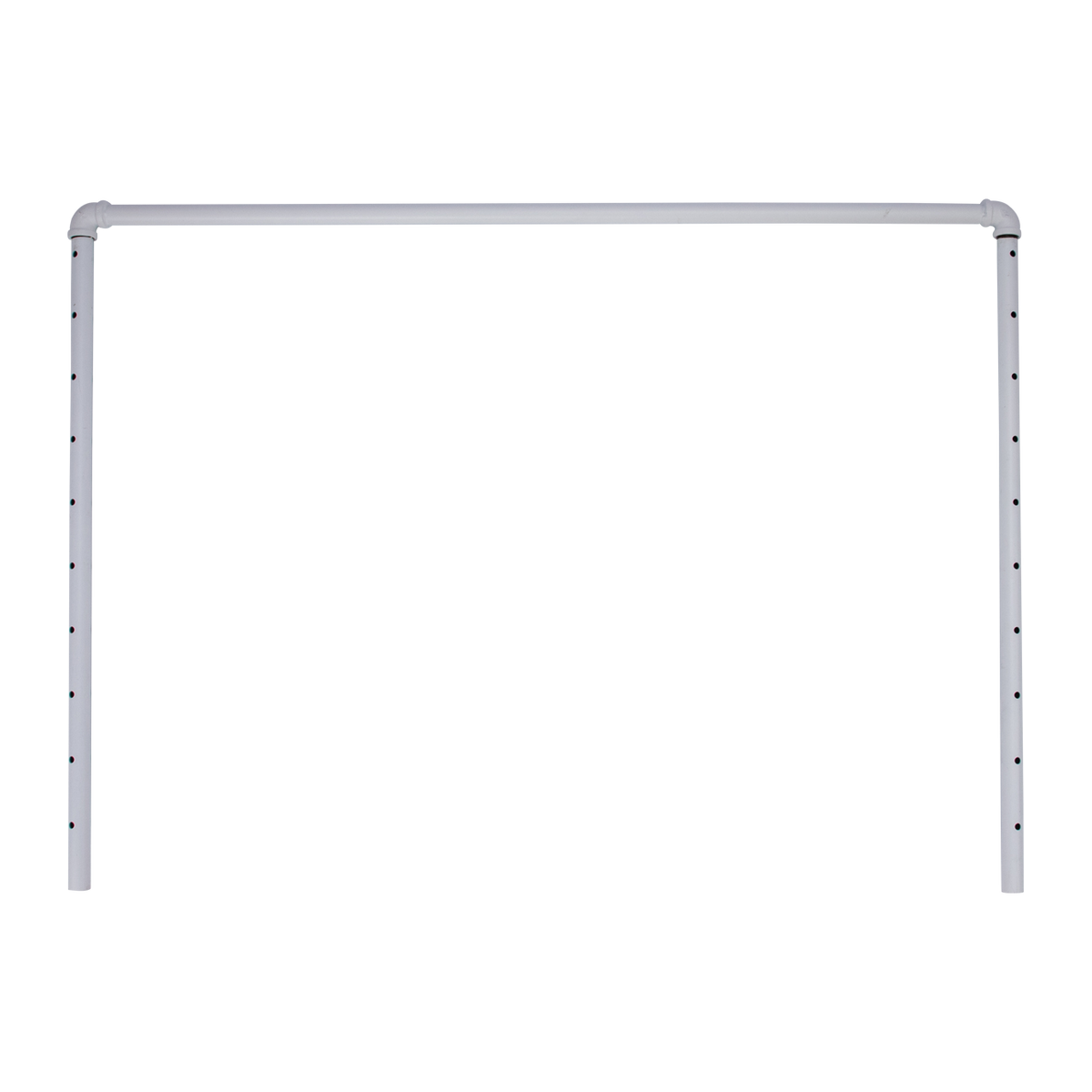 Boutique White Pipe Single Rail Ballet Bar Clothing Rack