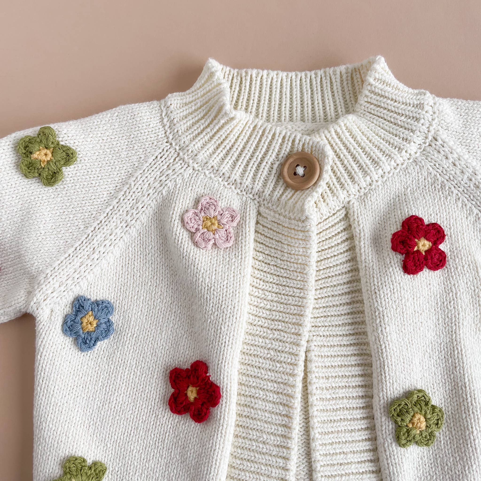 Cotton Flower Cardigan Color Baby Sweaters Clothing