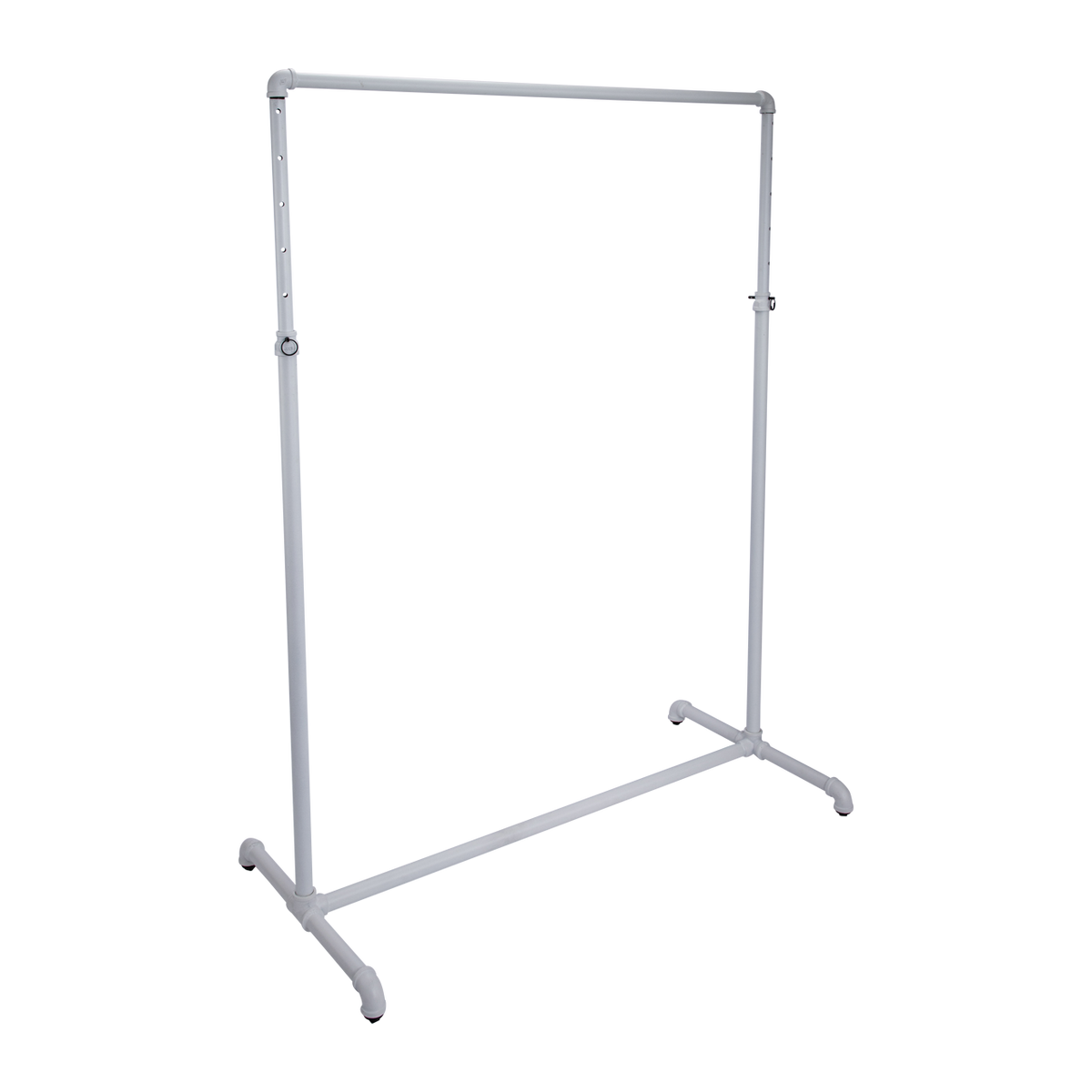 Boutique White Pipe Single Rail Ballet Bar Clothing Rack