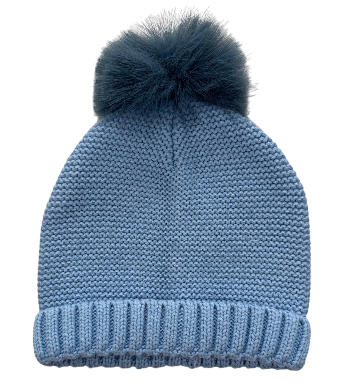 1731 - Faux Fur Pompom Knit Hat