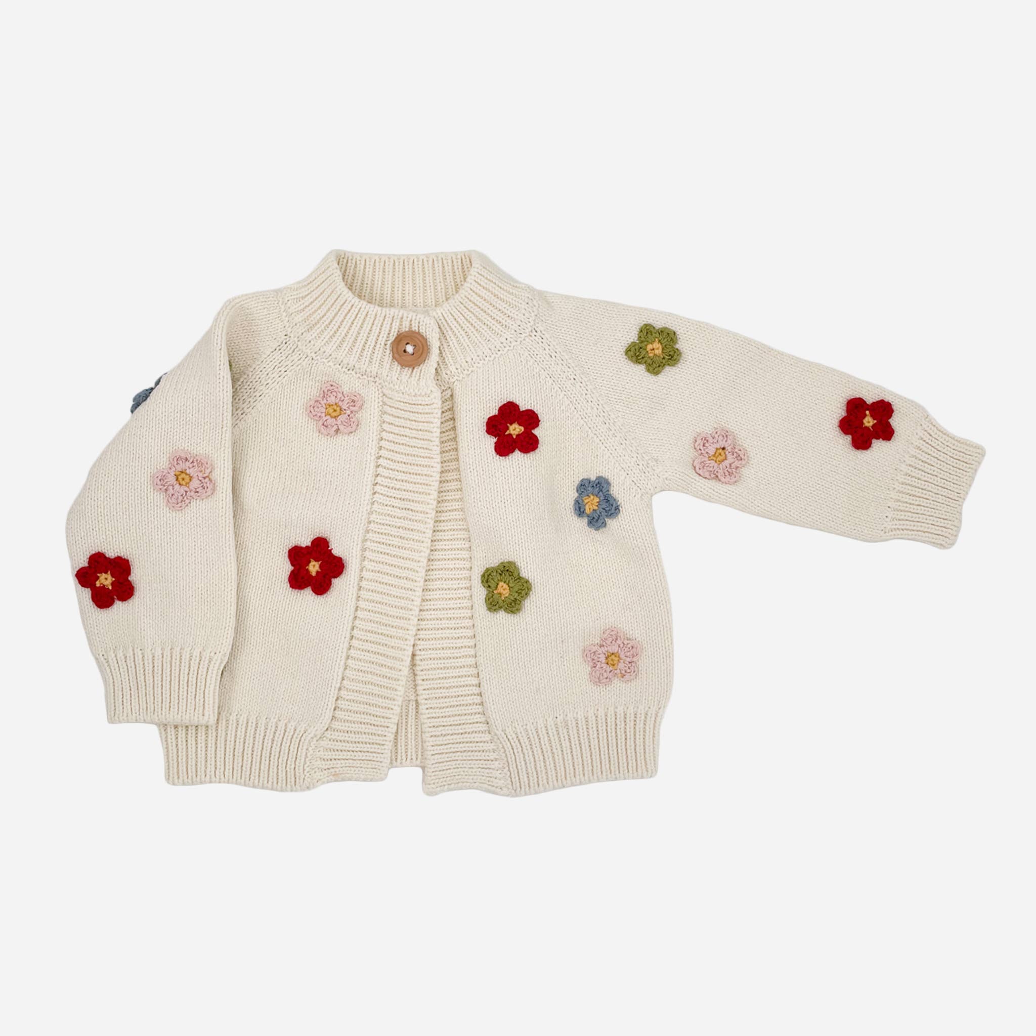 Cotton Flower Cardigan Color Baby Sweaters Clothing