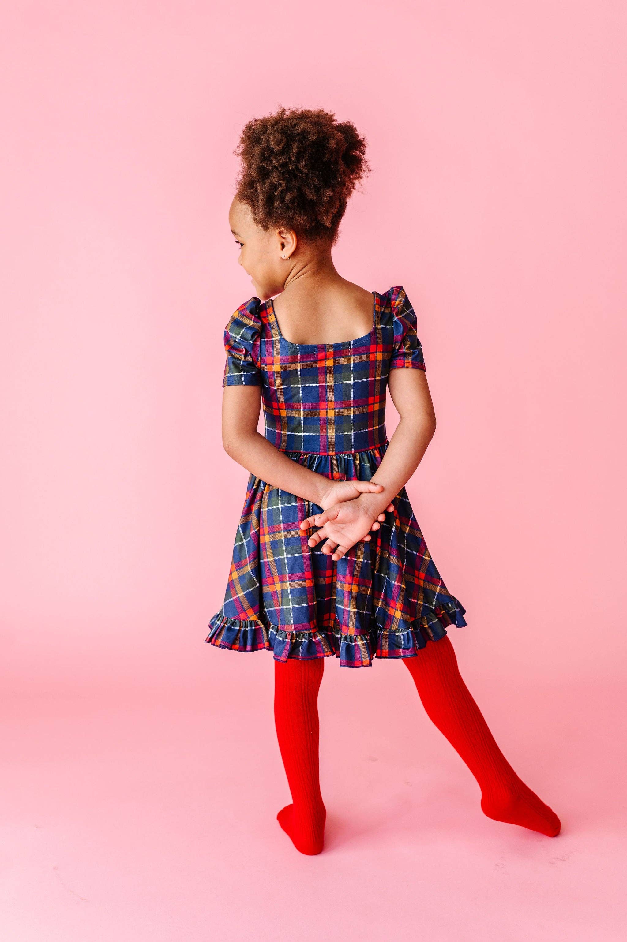 Bright Red Cable Knit Tights