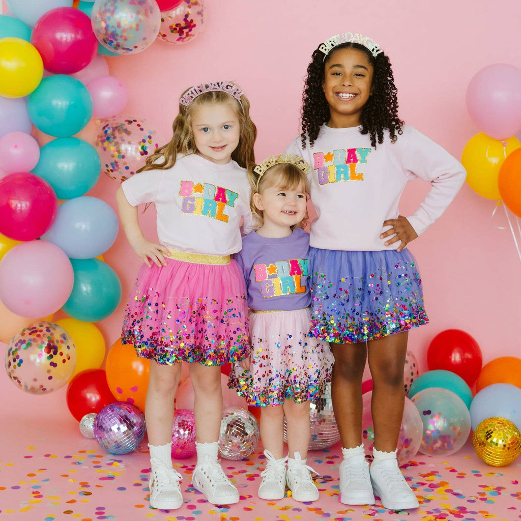 Birthday Girl Patch Short Sleeve T-Shirt - Ballet - Kids