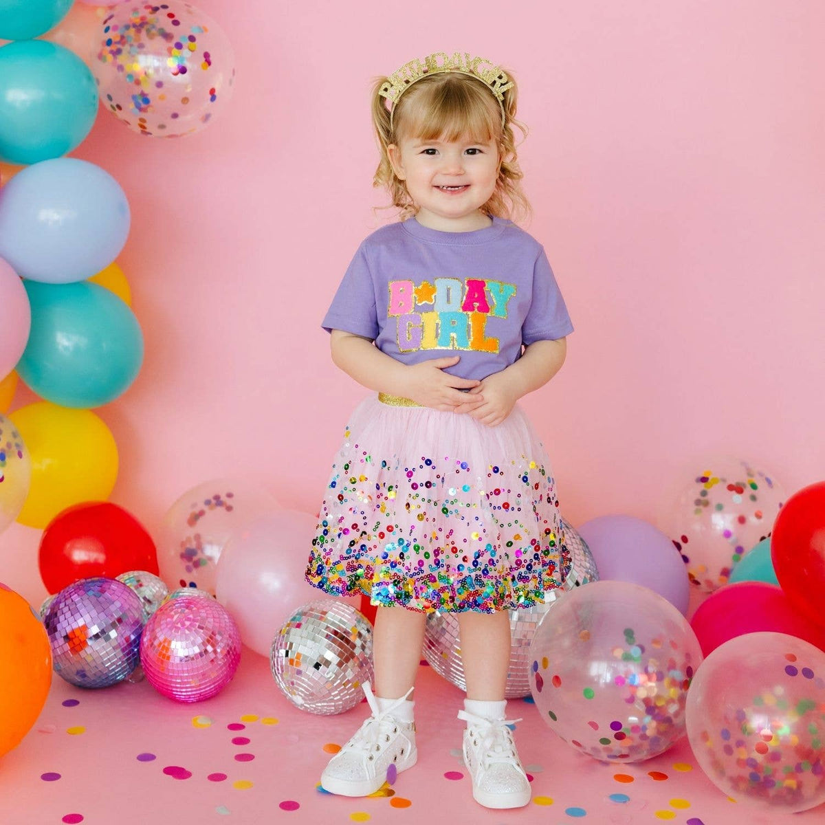 Pink Confetti Tutu Skirt - Dress Up Skirt - Kids Tutu Skirt