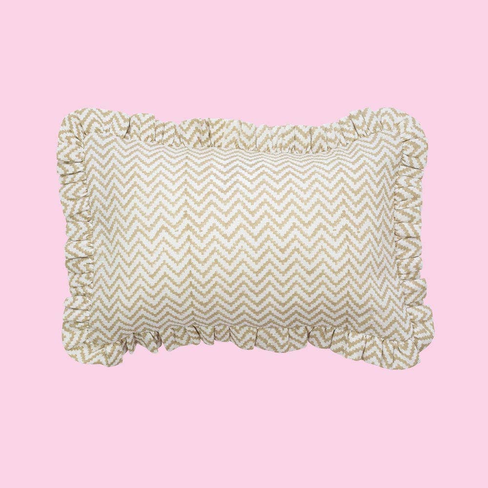 Muslin Ruffle Mini Pillow