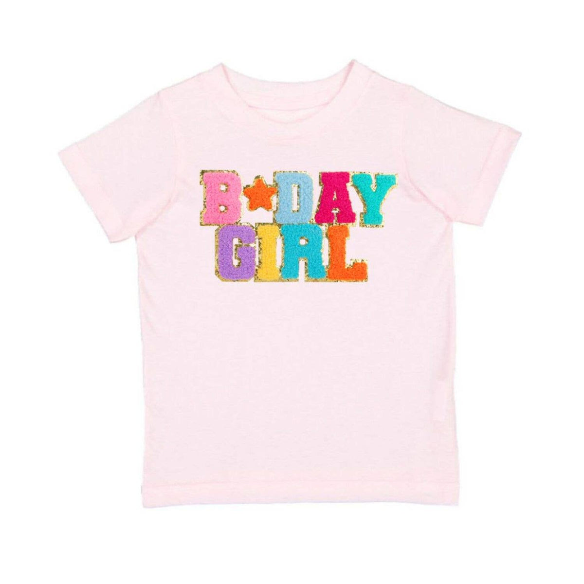 Birthday Girl Patch Short Sleeve T-Shirt - Ballet - Kids