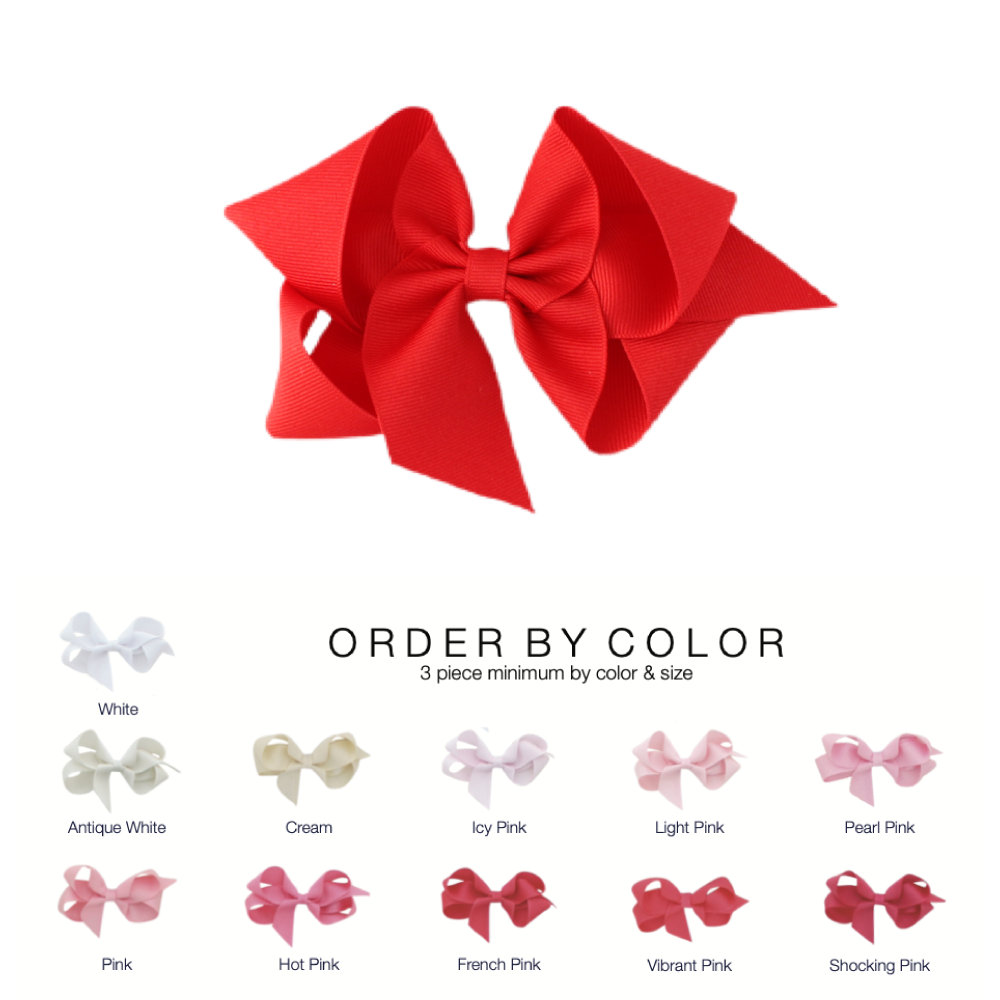 Big (5 in.) Classic Grosgrain Bow by Color