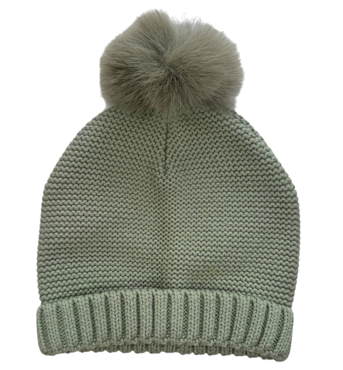 1731 - Faux Fur Pompom Knit Hat