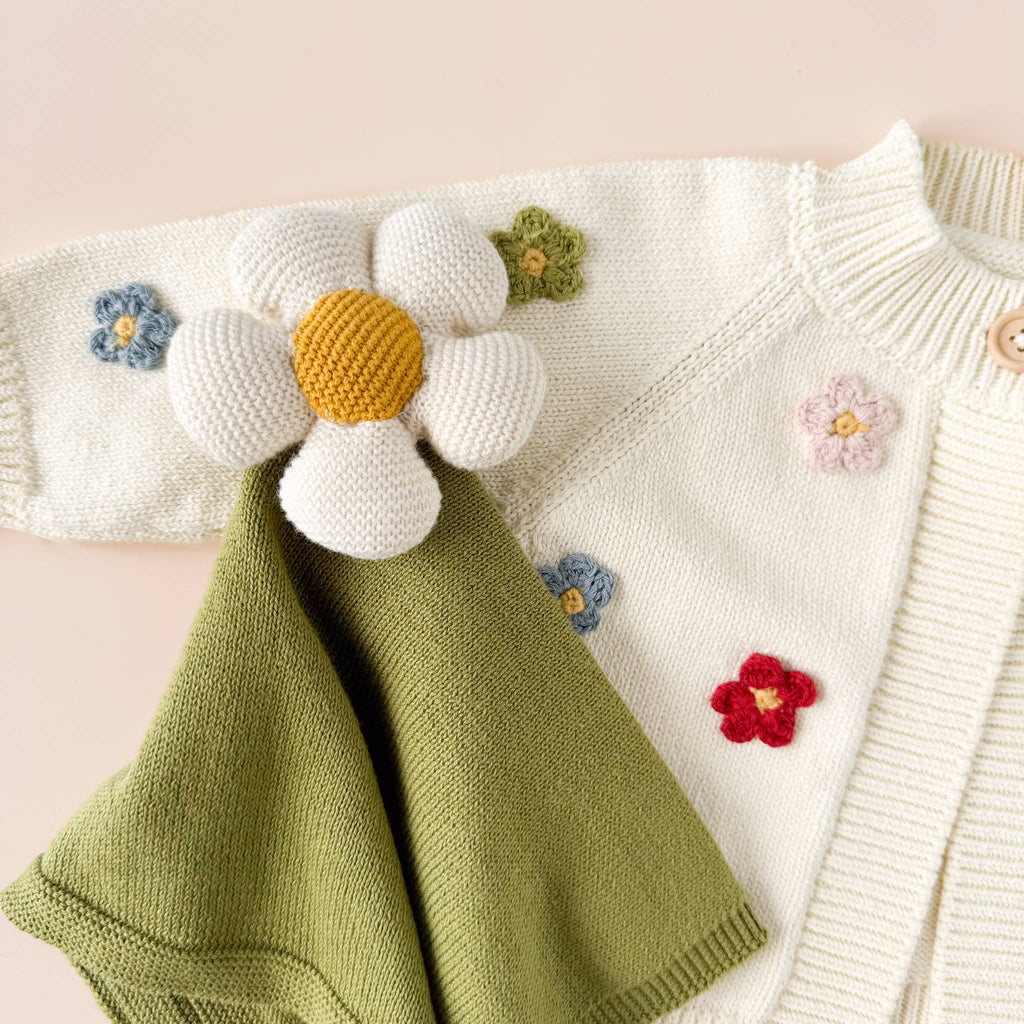 Cotton Flower Cardigan Color Baby Sweaters Clothing
