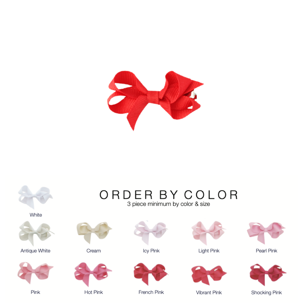 Infant (2 in.) Classic Grosgrain Bow by Color