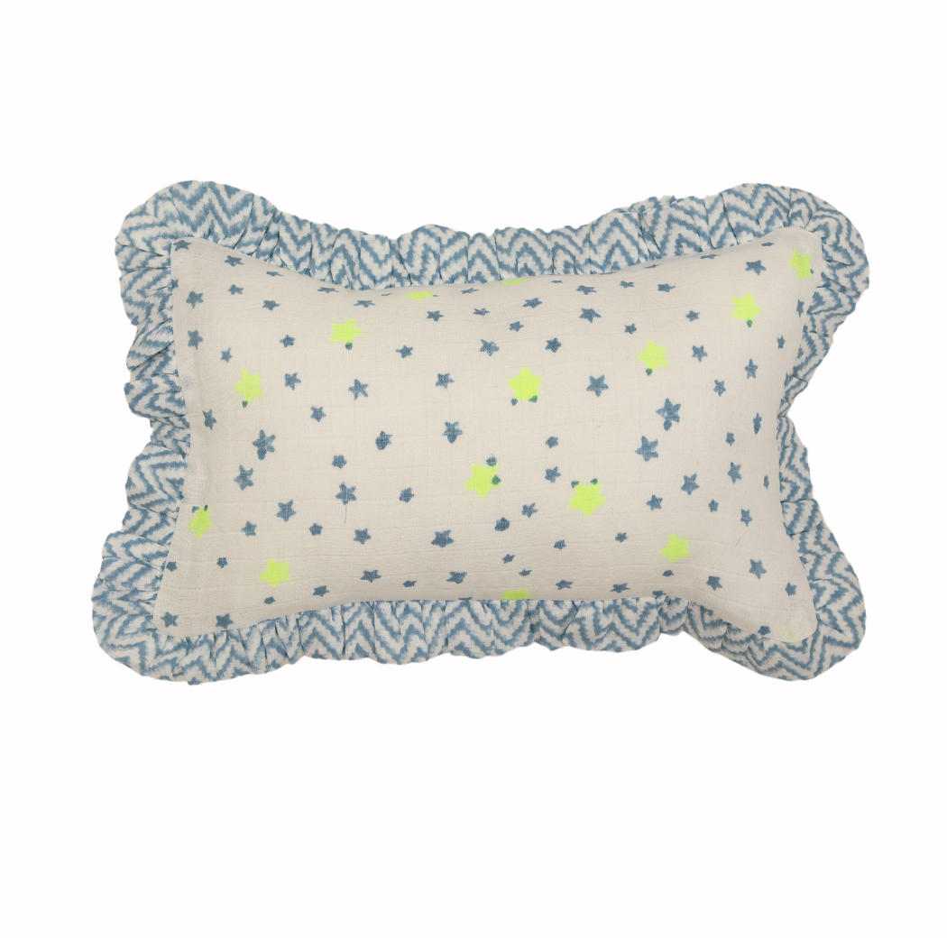 Muslin Ruffle Mini Pillow