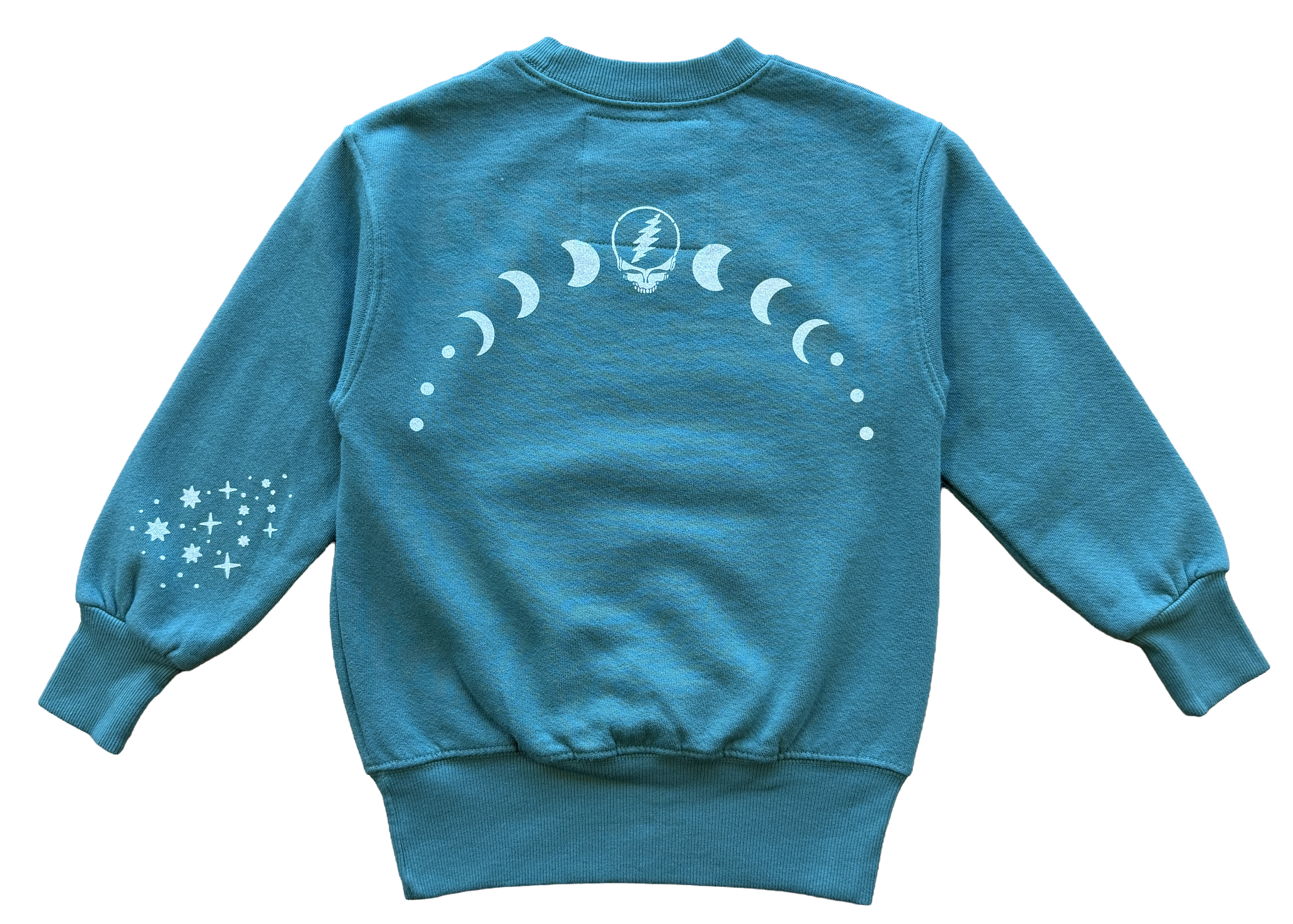Grateful Dead Moon and Bears Green Crewneck