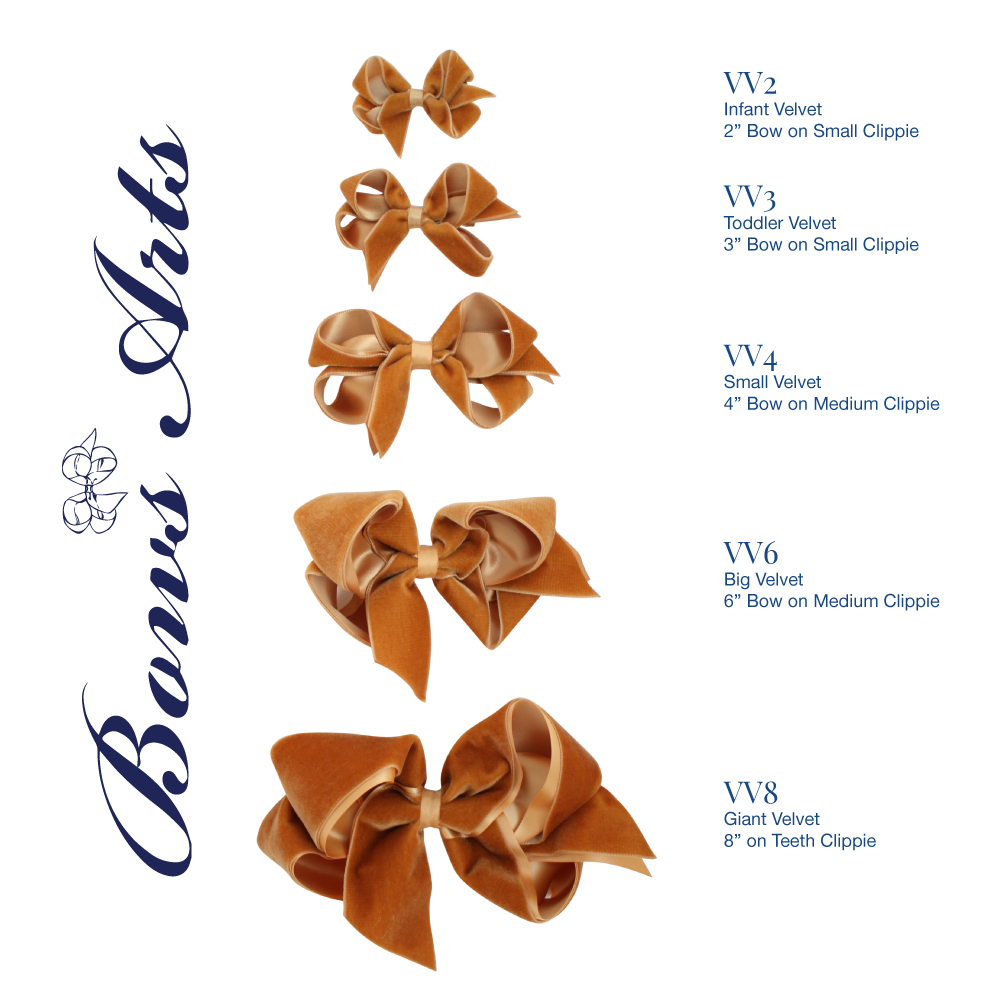 Small (4 in.) Velvet Bow by Color