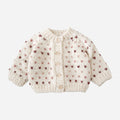 Sawyer Cardigan Mauve Baby Kid Fall Winter Sweater