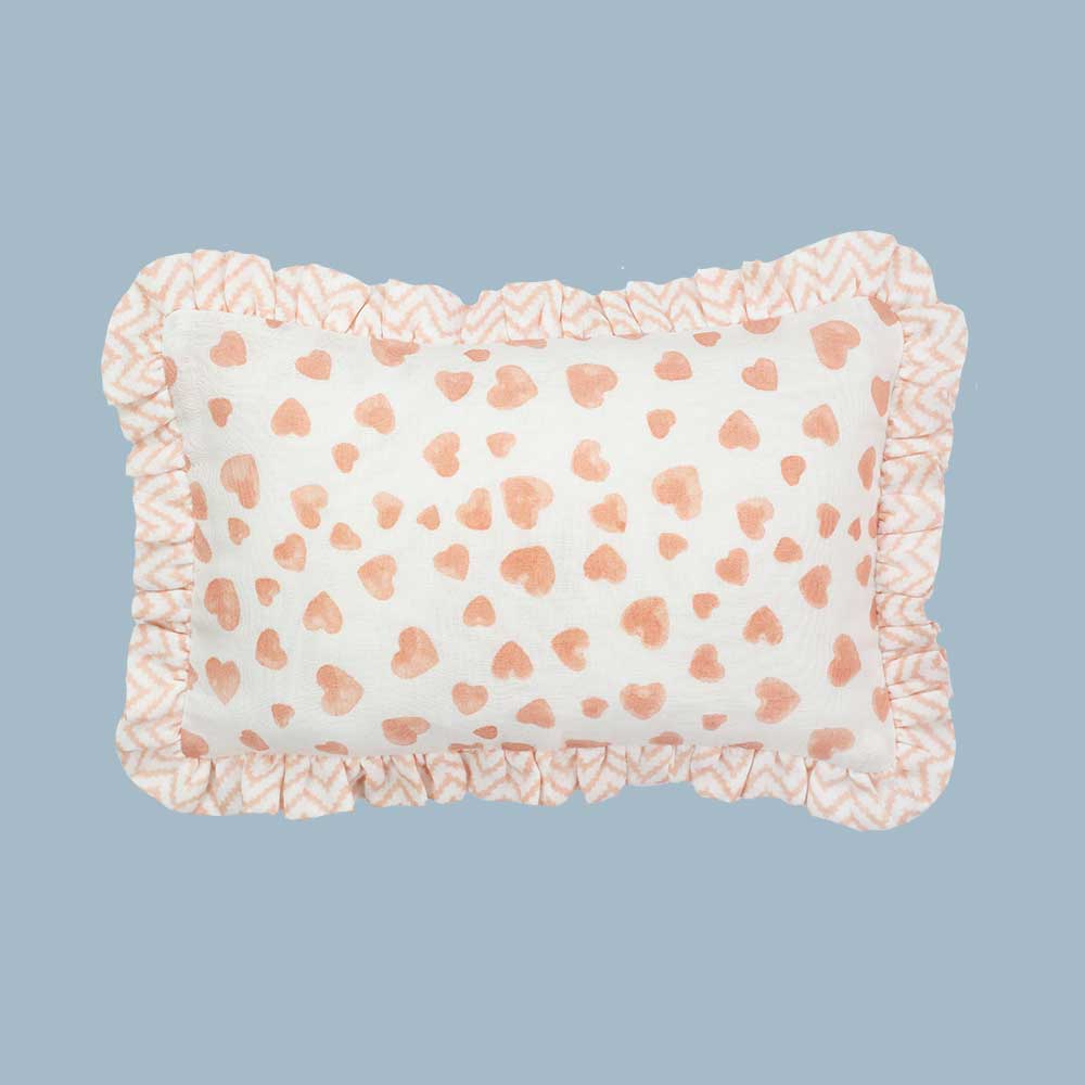 Muslin Ruffle Mini Pillow