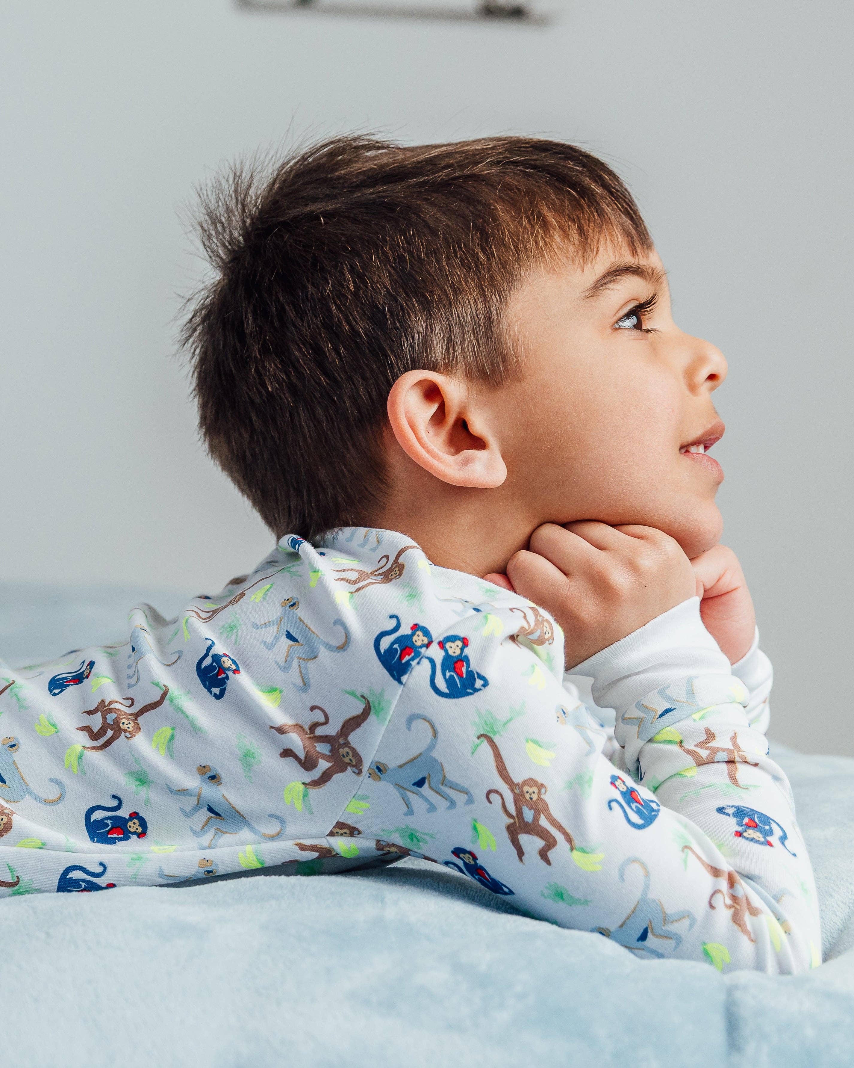The Organic Long Sleeve Pajama Set [Monkeying Around]