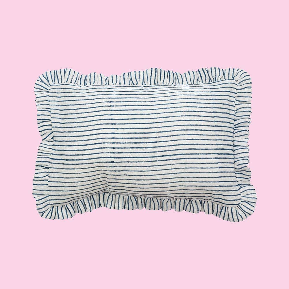 Muslin Ruffle Mini Pillow