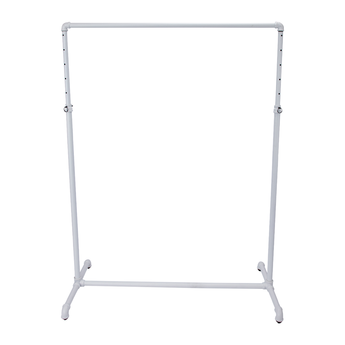 Boutique White Pipe Single Rail Ballet Bar Clothing Rack