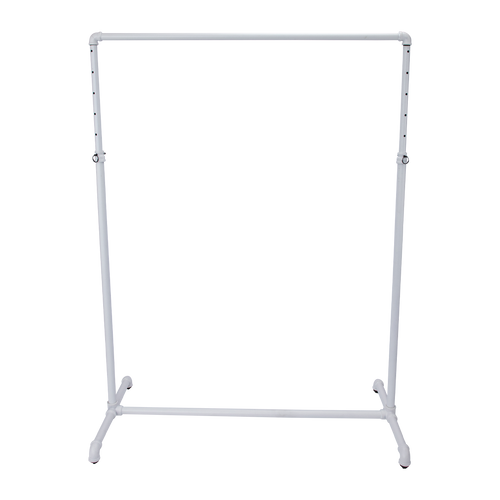 Boutique White Pipe Single Rail Ballet Bar Clothing Rack