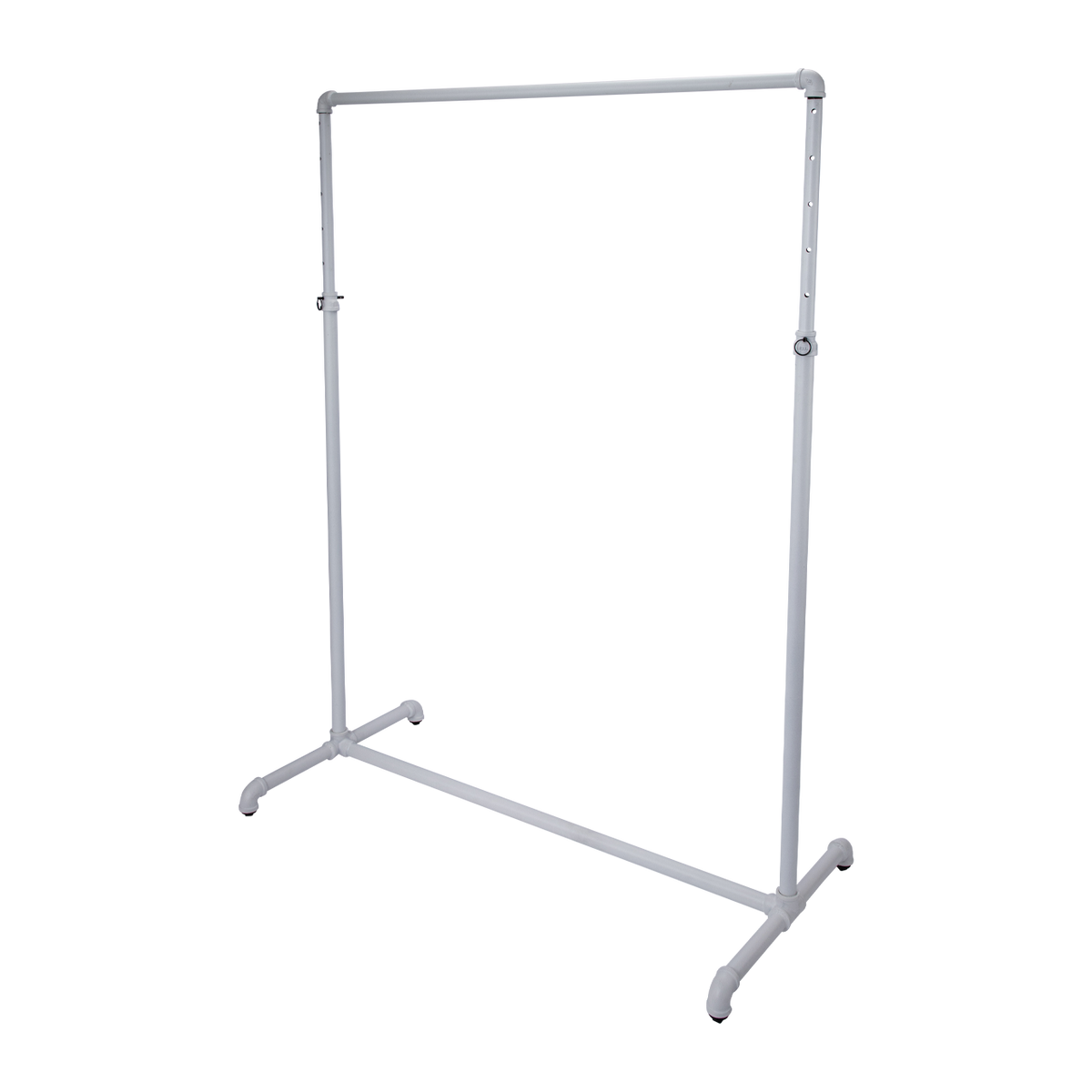 Boutique White Pipe Single Rail Ballet Bar Clothing Rack