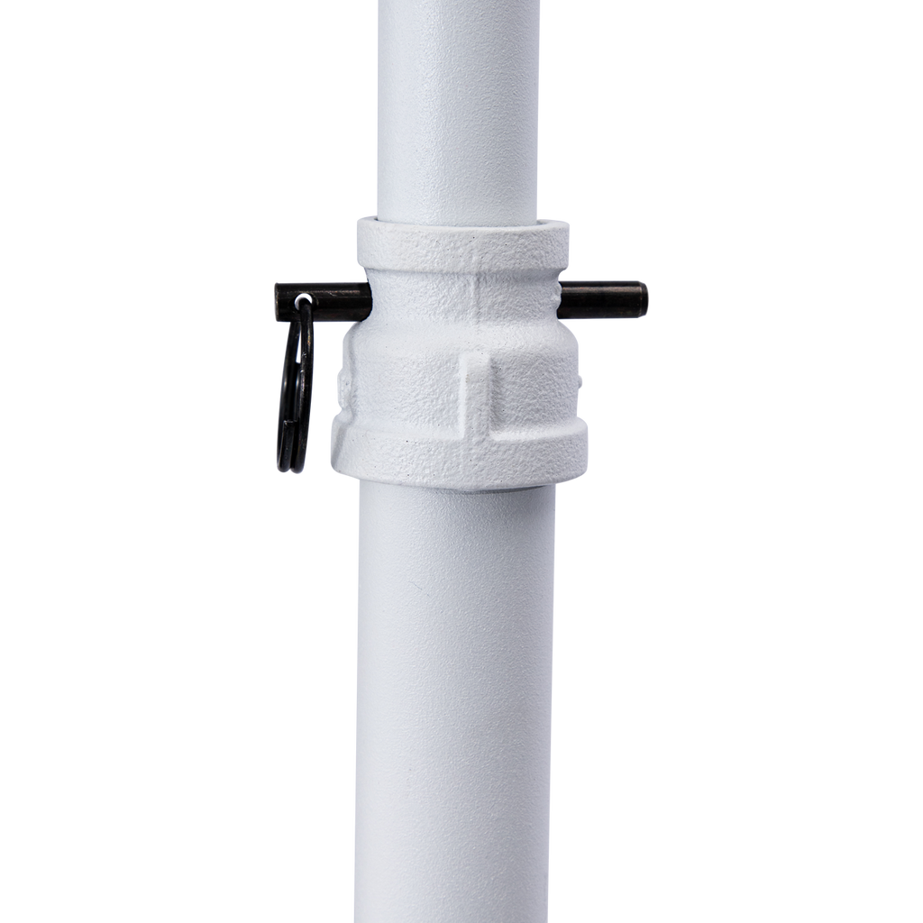 Boutique White Pipe Single Rail Ballet Bar Clothing Rack