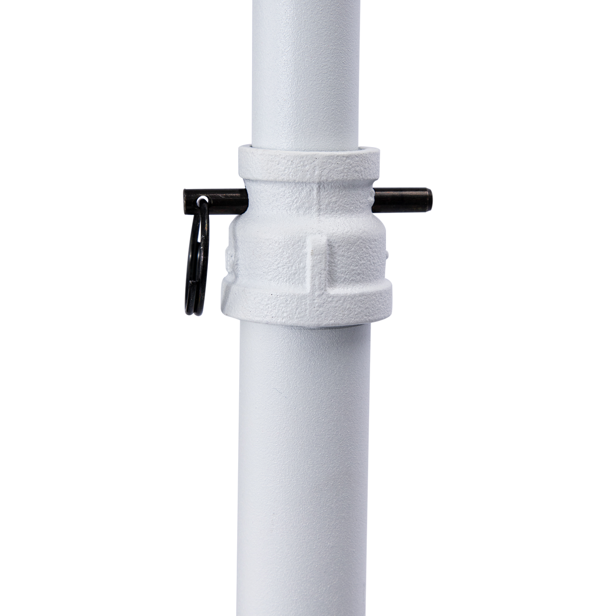 Boutique White Pipe Single Rail Ballet Bar Clothing Rack