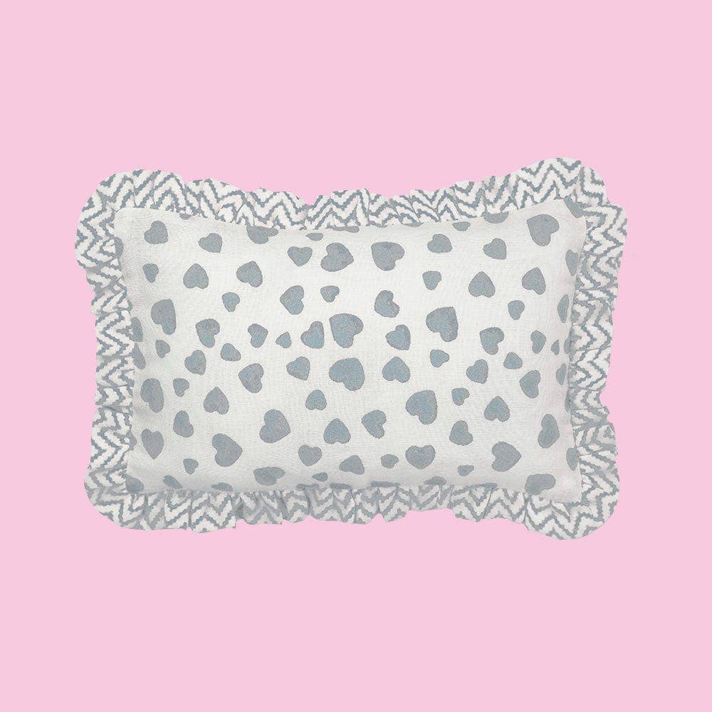 Muslin Ruffle Mini Pillow