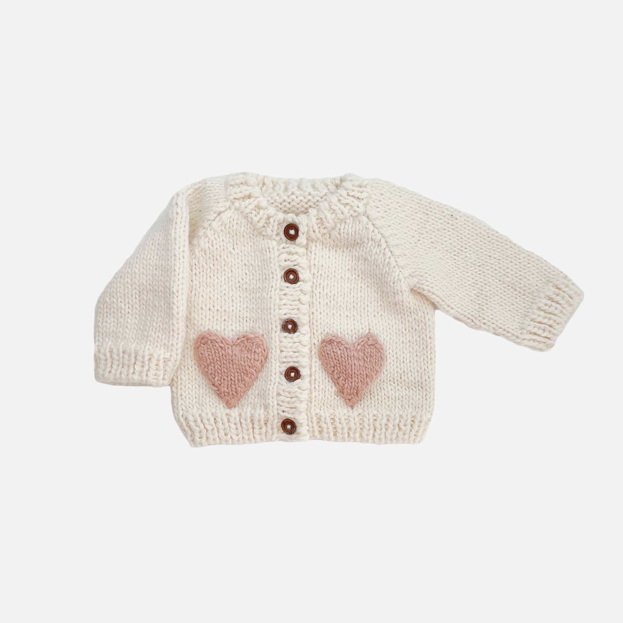Heart Cardigan Blush Baby Girls Clothing Fall Winter Sweater