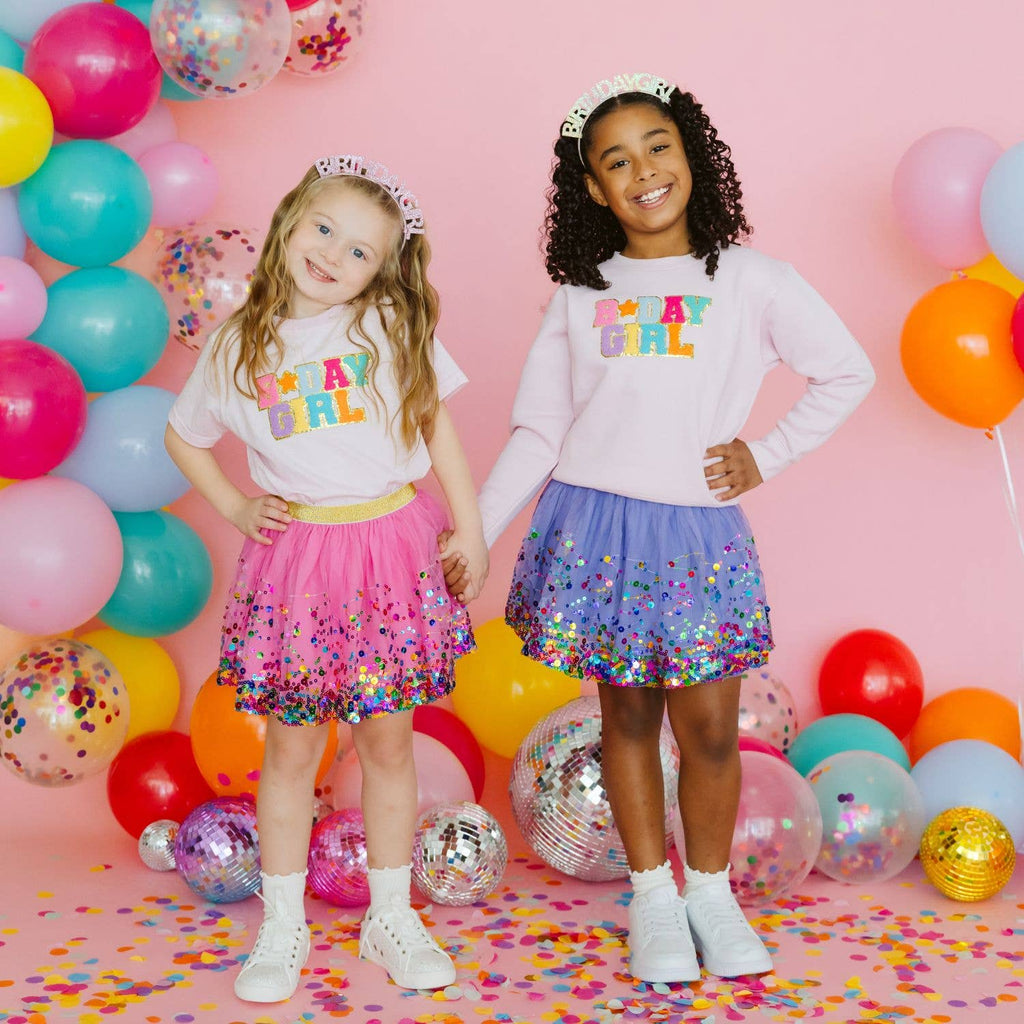 Birthday Girl Patch Short Sleeve T-Shirt - Ballet - Kids